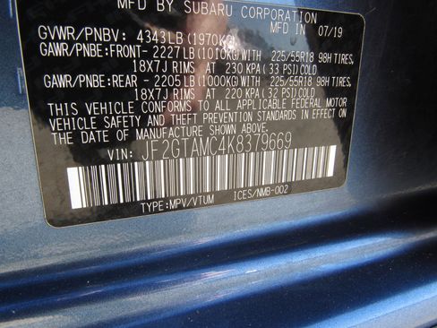 Used 2019 Subaru Crosstrek 2.0i Limited w/ Moonroof Package image 29