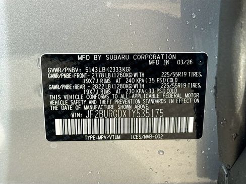 New 2026 Subaru Outback Limited XT AWD/4WD image 30