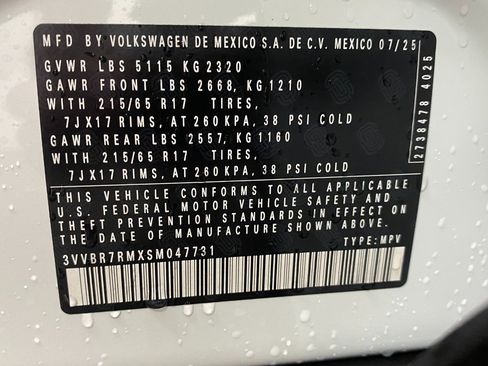 New 2025 Volkswagen Tiguan S image 29