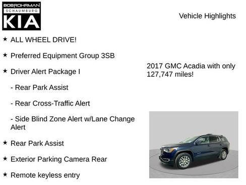 Used 2017 GMC Acadia SLE w/ Driver Alert Package I AWD/4WD image 8