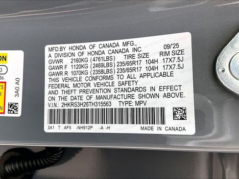 New 2026 Honda CR-V LX image 8