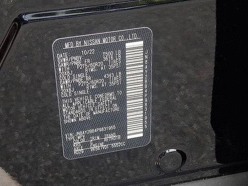 Certified 2023 Nissan Armada SL w/ Captain's Chairs Package AWD/4WD image 27