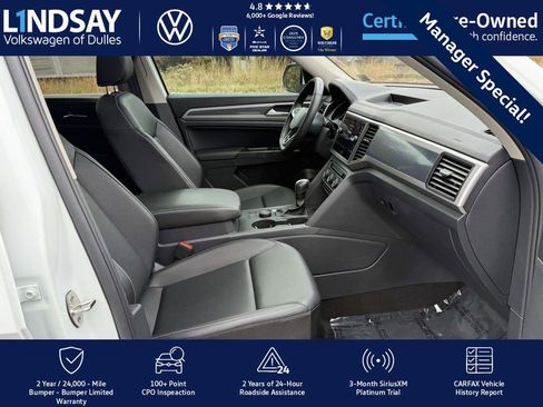 Certified 2021 Volkswagen Atlas SE w/ Panoramic Sunroof Package image 12
