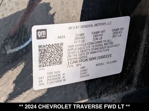 Used 2024 Chevrolet Traverse LT w/ Enhanced Driving Package FWD image 27