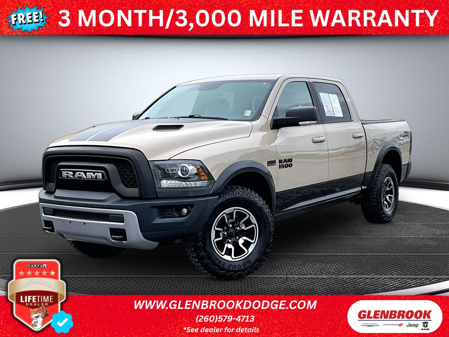 Used 2017 RAM 1500 Rebel w/ Mojave Sand Rebel Package AWD/4WD image 1