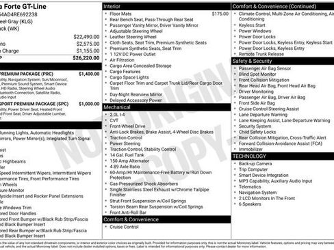 Used 2024 Kia Forte GT-Line w/ GT-Line Premium Package FWD image 31