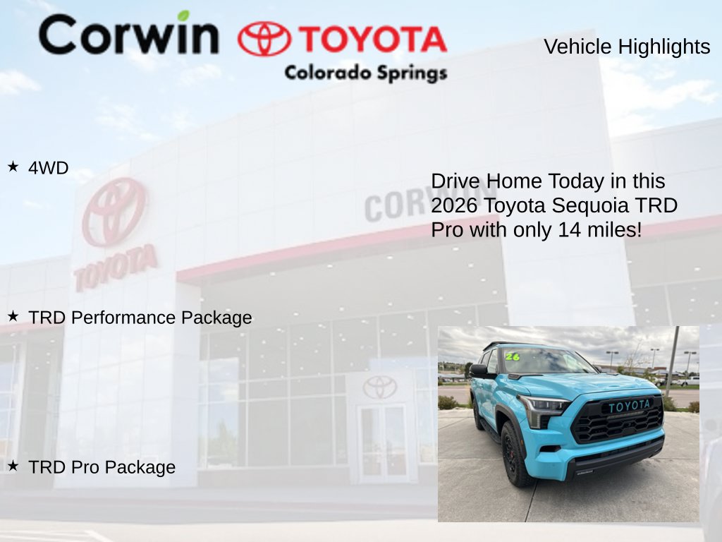 Used 2026 Toyota Sequoia TRD Pro w/ TRD Performance Package (TMS) AWD/4WD image 8