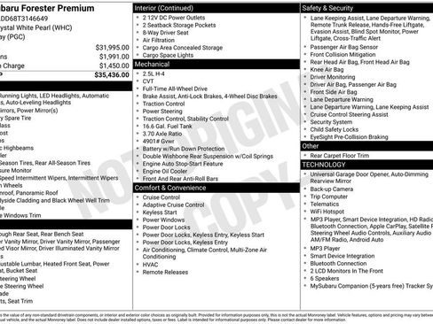 New 2026 Subaru Forester Premium AWD/4WD image 2