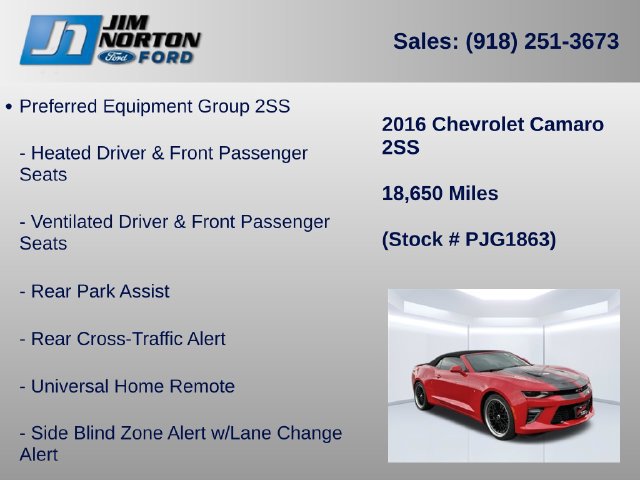 Used 2016 Chevrolet Camaro SS RWD image 21