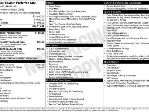 Used 2024 Buick Envista Preferred w/ Convenience I Package FWD image 2