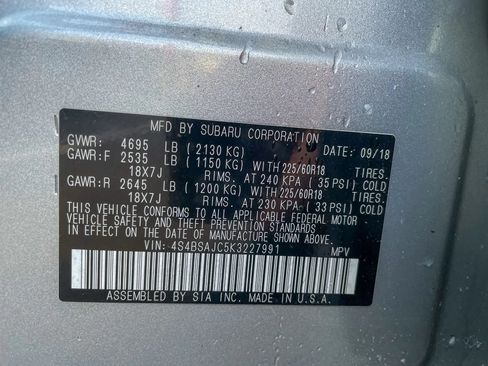Used 2019 Subaru Outback 2.5i Limited w/ Popular Package #2 AWD/4WD image 44