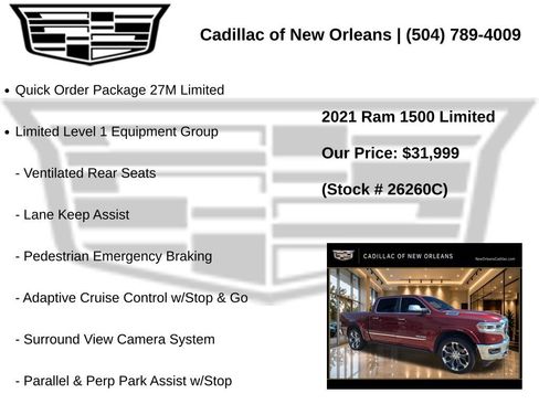 Used 2021 RAM 1500 Limited AWD/4WD image 7