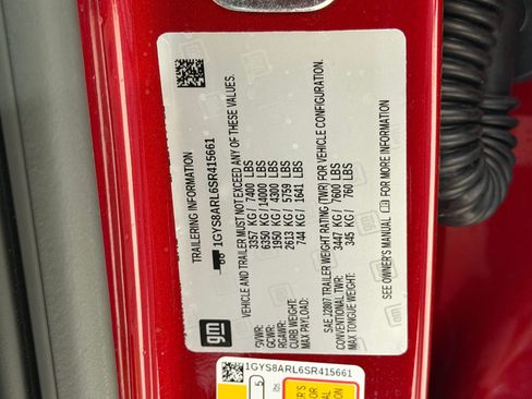 New 2025 Cadillac Escalade Luxury w/ LPO, Floor Liner Package image 20