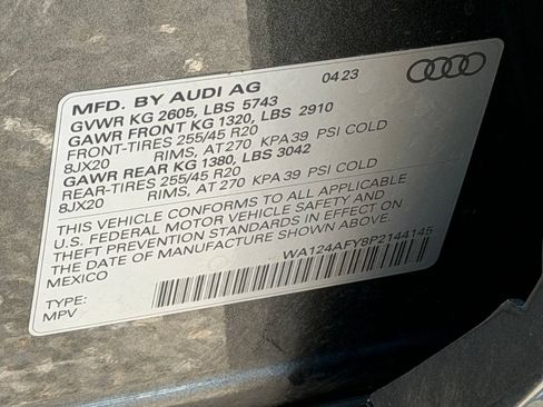 Certified 2023 Audi SQ5 Premium Plus w/ Premium Plus Package AWD/4WD image 9