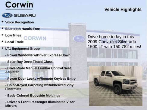 Used 2009 Chevrolet Silverado 1500 LT w/ Power Pack Plus AWD/4WD image 6