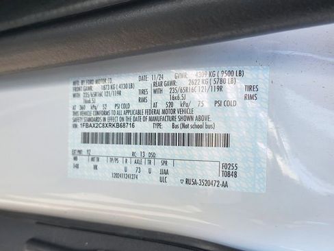 Certified 2024 Ford Transit 350 XL RWD image 34