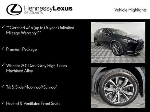 Used 2022 Lexus RX 350L FWD w/ Premium Package image 12