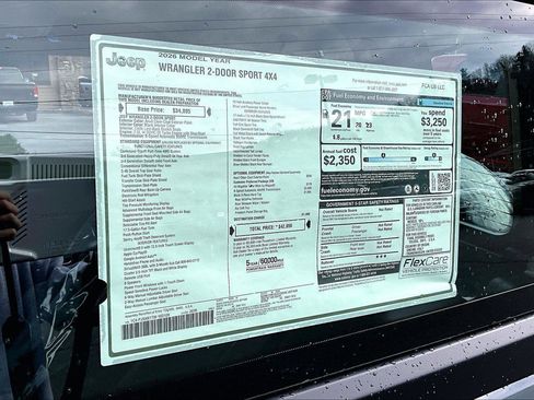 New 2026 Jeep Wrangler Sport image 14