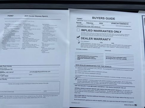 Used 2025 Honda Odyssey Sport-L image 7