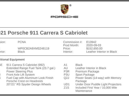 Used 2021 Porsche 911 Carrera S RWD image 2