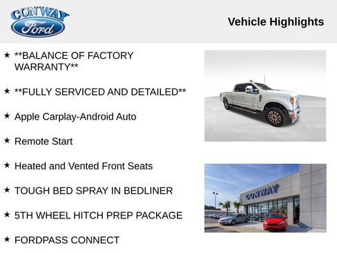 Used 2022 Ford F350 Lariat w/ Lariat Value Package image 3