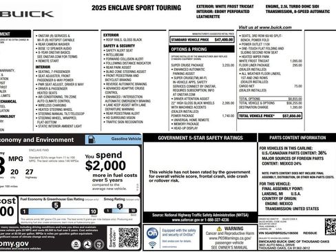 Used 2025 Buick Enclave Sport Touring w/ Super Cruise Package image 11