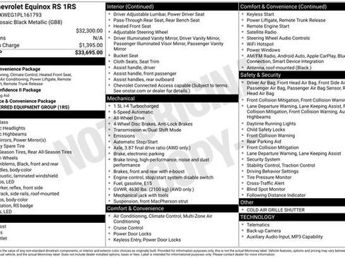 Certified 2023 Chevrolet Equinox RS AWD/4WD image 27
