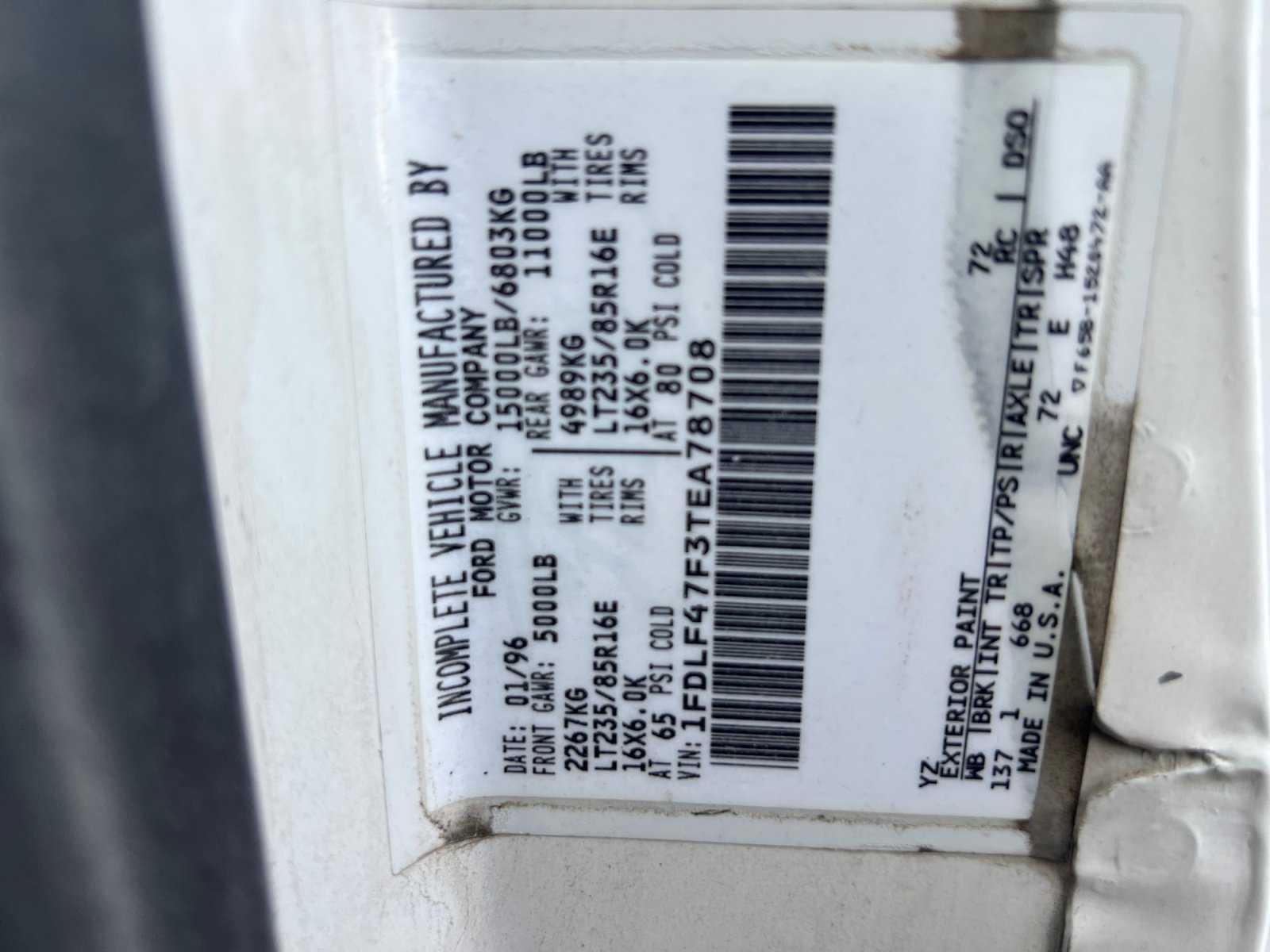 Used 1996 Ford F450 2WD Regular Cab Super Duty image 35
