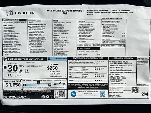 New 2026 Buick Encore GX Sport Touring w/ Comfort Package image 21