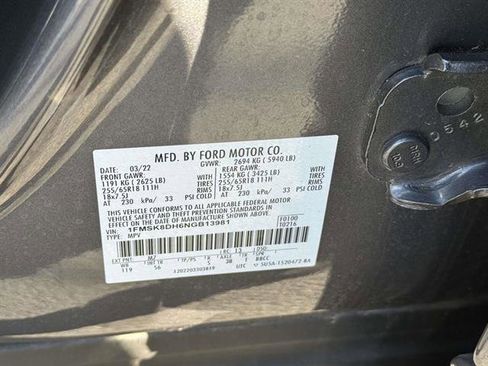 Used 2022 Ford Explorer XLT w/ Equipment Group 202A image 15