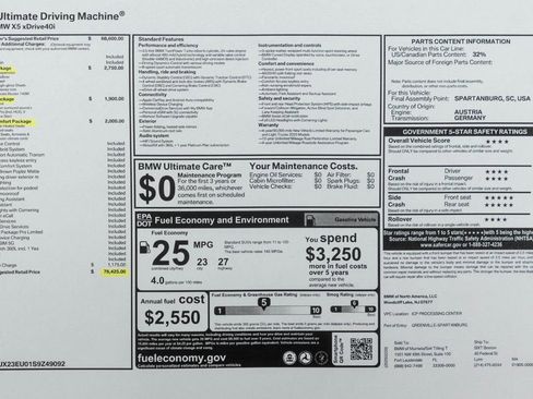 Used 2025 BMW X5 xDrive40i image 55