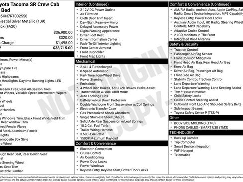 Used 2024 Toyota Tacoma SR AWD/4WD image 34