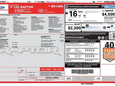 Used 2017 Ford F150 Raptor AWD/4WD image 31