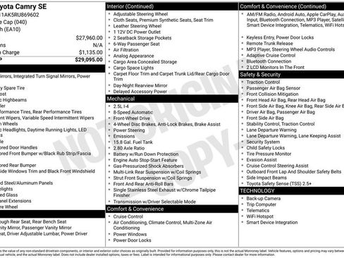 Used 2024 Toyota Camry SE image 17