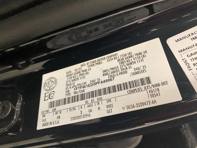 Used 2023 Ford F150 Lariat w/ Equipment Group 502A High AWD/4WD image 40