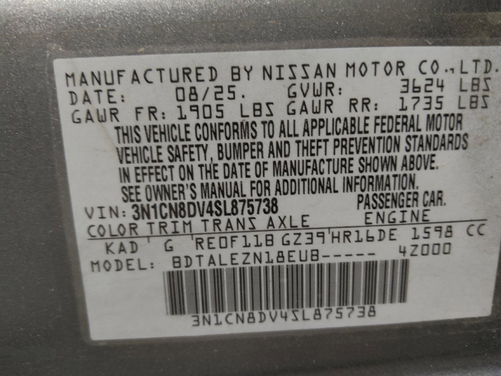 Used 2025 Nissan Versa S w/ Trunk Package FWD image 33