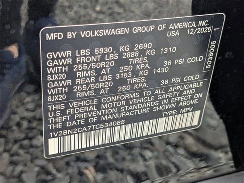 New 2026 Volkswagen Atlas SEL image 19