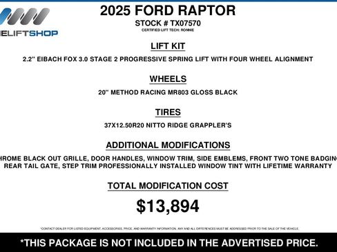 Used 2025 Ford F150 Raptor image 2