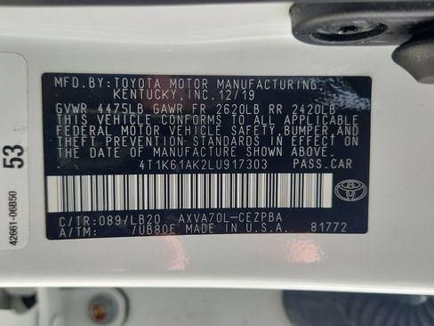Used 2020 Toyota Camry XSE FWD image 26