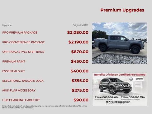Certified 2025 Nissan Frontier PRO-4X w/ Pro Premium Package AWD/4WD image 3