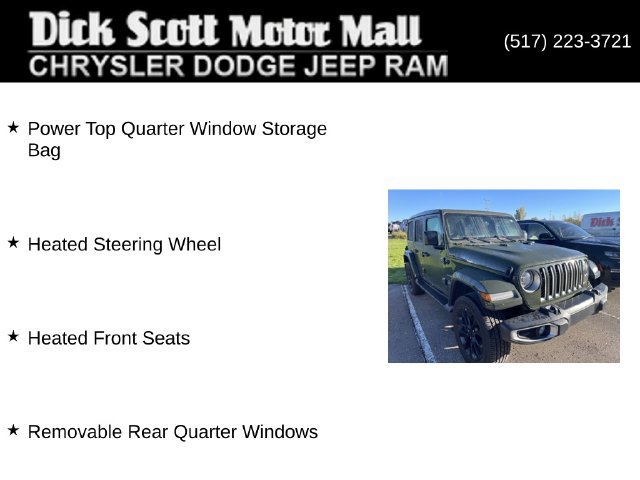 Used 2021 Jeep Wrangler Unlimited Sahara w/ Cold Weather Group AWD/4WD image 5