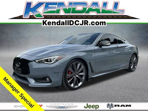 Used 2022 INFINITI Q60 Red Sport 400 w/ Carbon Fiber Package RWD image 1