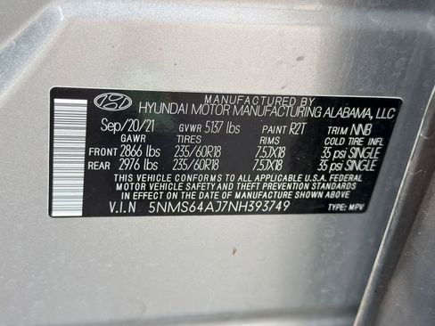 Used 2022 Hyundai Santa Fe XRT w/ Cargo Package FWD image 19