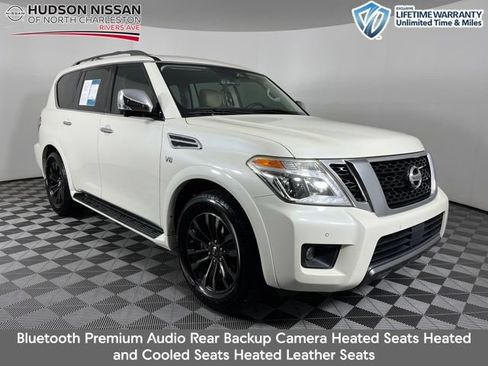 Used 2020 Nissan Armada Platinum w/ Captain's Chairs Package AWD/4WD image 1