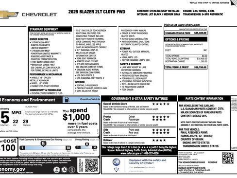 Used 2025 Chevrolet Blazer LT image 5
