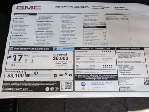 New 2025 GMC Sierra 1500 Elevation image 18