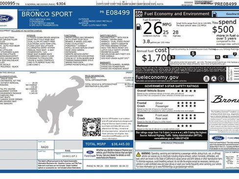 Used 2023 Ford Bronco Sport Heritage w/ Heritage Convenience Package image 46