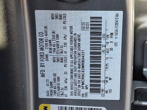 Used 2021 Ford Bronco Sport Outer Banks image 27