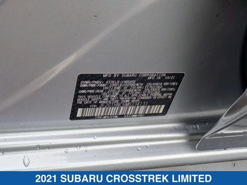 Certified 2021 Subaru Crosstrek 2.5i Limited w/ Moonroof Package 2 AWD/4WD image 38