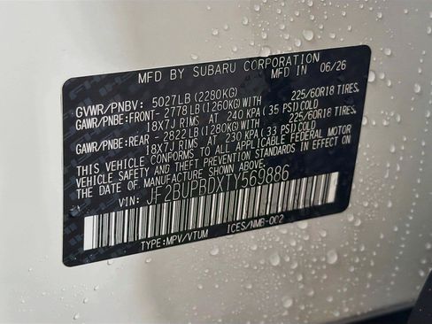 New 2026 Subaru Outback Premium AWD/4WD image 38